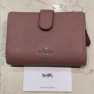 COACH Light Pink Leather Wallet